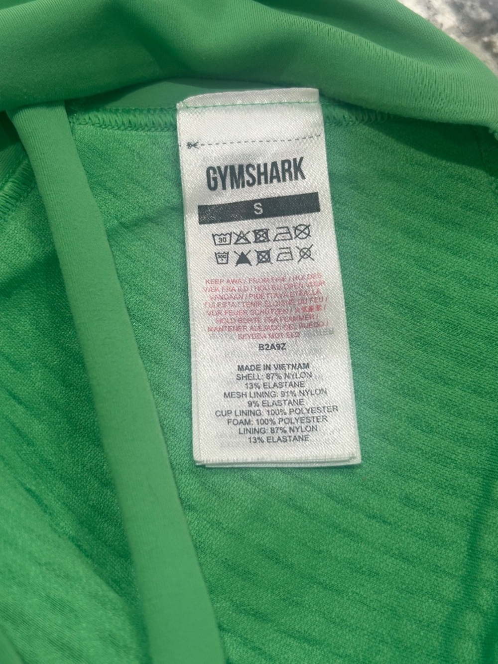 Gymshark Studio Sports Bra Size Small In Apple Green Sleeveless Strappy Back - Picture 5 of 10